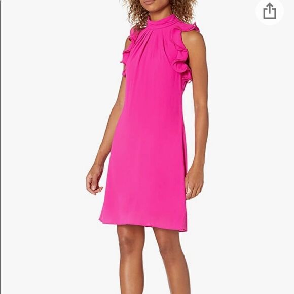 Vince Camuto Chiffon dress Size 18 - Picture 2 of 11